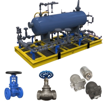 Spriaxsarco Stop Valve HV3/BSA2T And Float Steam Trap With Bithermo Pneumatic Control Valves For Pipe And Steam System