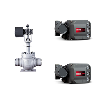 Floating KTM EB1 OM-2 Ball Valves Keystone Powered Actuator Fisher DVC6200 HC Single Acting Positioner for Skid-mounted
