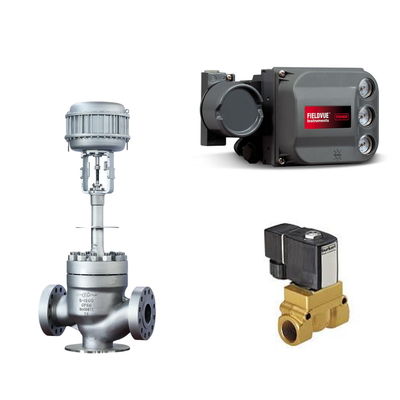 Floating KTM EB1 OM-2 Ball Valves Keystone Powered Actuator Fisher DVC6200 HC Single Acting Positioner for Skid-mounted