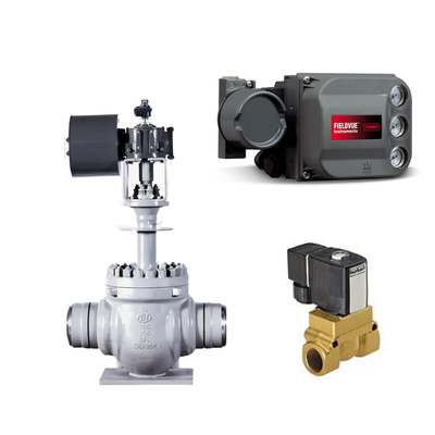 Floating KTM EB1 OM-2 Ball Valves Keystone Powered Actuator Fisher DVC6200 HC Single Acting Positioner for Skid-mounted