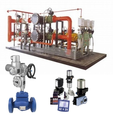 Grey New Auma Electric Actuator For Blue Spirax Sarco Control Ball Valve And Burkert Soleniod Valve In Oil And Gas