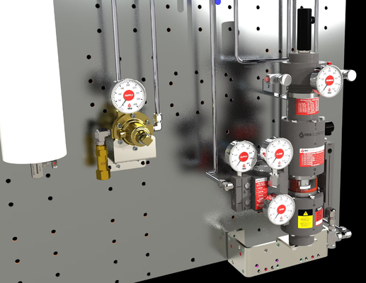 VRG Pneumatic Control Valve Actuator RCVC3000 Red Circle Valve Controller High Pressure Pneumatic Rotary Control Valves