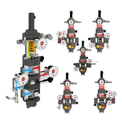 Pneumatically Actuated Control Valve VRG VGP-100 Valve Gas Positioner Controller Customized for Natural Gas Industry
