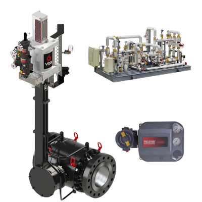 VRG Rotary Control Valve Packages Modular Customized Valve Gas Positioner Pilot Controllers for Natural Gas Control Industry