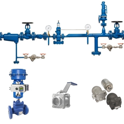 Spirax Sarco Control Ball Valve with ABB Positioner and Spirax Steam Trap for Pipes