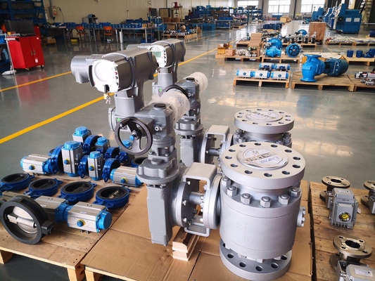 Chinese A2000 Electric Axial Flow Valve Manufacturer OEM AUMA Electric Valve Actuator Oil and Gas Electric Control Valve