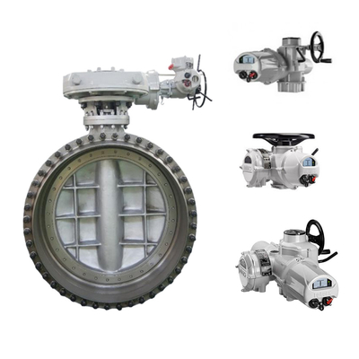 Chines Brand Large-diameter butterfly Valve with Rotork  IQ3 Electric Actuator and IB Gear Box