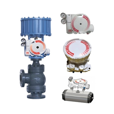 Chinese Grey Water Angle Control Valves With Flowserver USA Logix 3200 MD Pneumatic Digital Valve Positioner