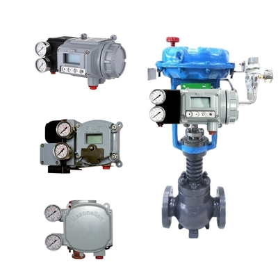 Grey Masoneilan 3730 Valve Positioner With Flowserve USA Logix 3200 MD Pneumatic Digital Valve Positioner