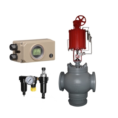 Three Way Control Valve Pressure Balanced Caged Control Valve Samson 3730 Type Electro Pneumatic Valve Positioner HART