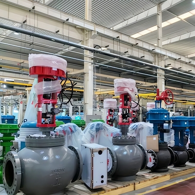 Three Way Control Valve Pressure Balanced Caged Control Valve Samson 3730 Type Electro Pneumatic Valve Positioner HART