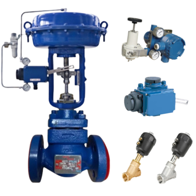 Precision Pneumatic Control Valve Spiraxsarco Valve KEA43 and Azbil AVP 300 Digital Valve Positioner and Burkert Valve