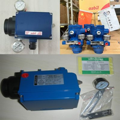 Control Valve With Pneumatic Actuator And Azbil AVP100 AVP102  Pneumatic Smart Valve Positioner