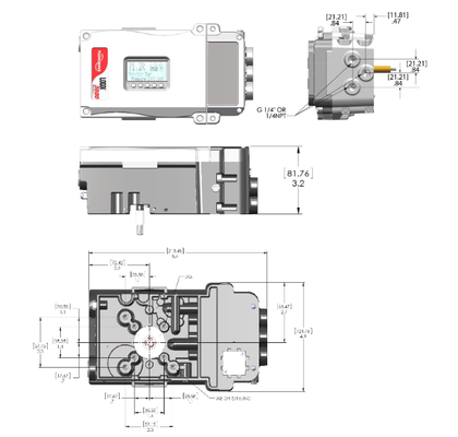 Stock Flowserve Logix 3200MD 3800 Series Digital Valve Positioner Customized China Pneumatic Control Valves Price