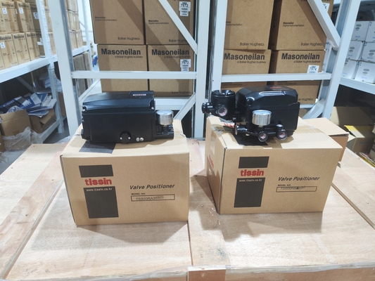 Electric  Control Valve With Tissin Smart Valve Positioner TS600 Series Pneumatic Positioners And Asco Solenoid Valve