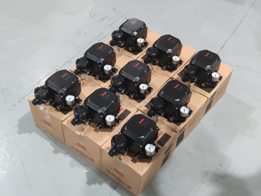 Electric  Control Valve With Tissin Smart Valve Positioner TS600 Series Pneumatic Positioners And Asco Solenoid Valve