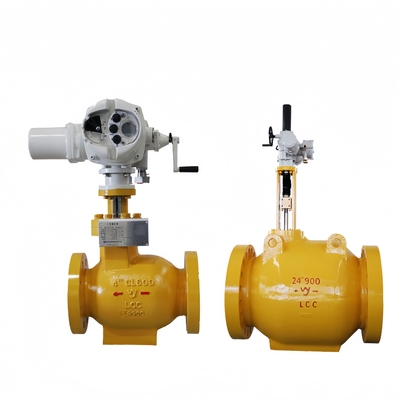Customized Electric Stainless Steel Axial Flow Valve Industrial Electric Control Valve 