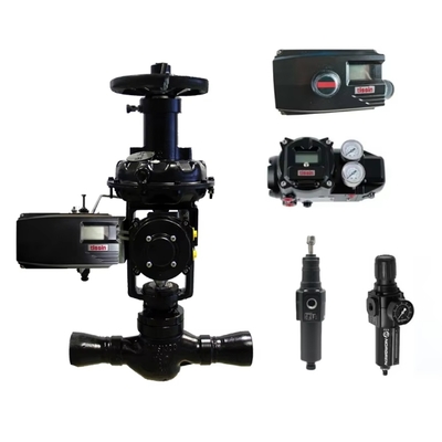 China Pneumatic Actuated Ball Valves with Tissin TS800 TS600 Valve Positioner and Norgren Filter Regulator