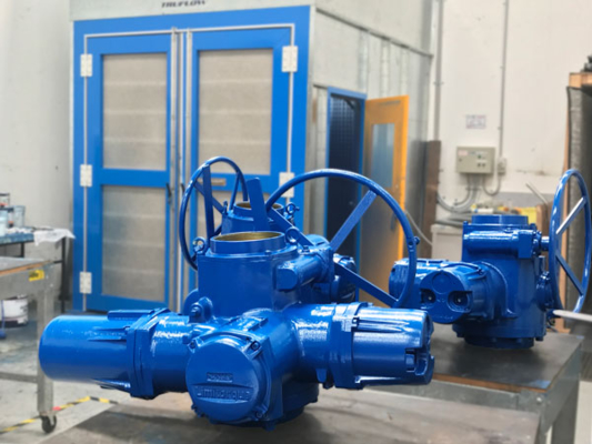 LNG Water Treatment Intelligent Electric Actuator Industrial Electric Triple Eccentric Butterfly Valve 