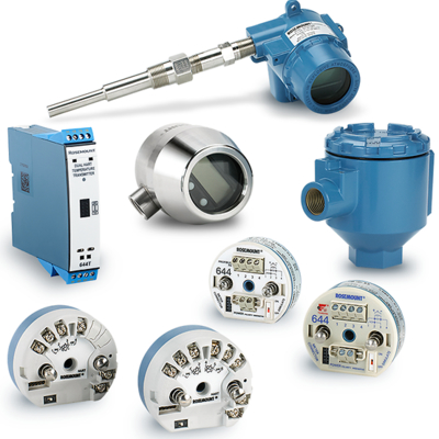 Rosemount 644 Temperature Transmitter with HART Communication for Process Control