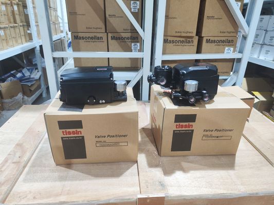 Electric  Control Valve With Tissin Smart Valve Positioner TS600 Series Pneumatic Positioners And Asco Solenoid Valve