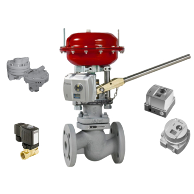 Original NELES Pneumatic Control Valve Spare Parts Mesto ND9000/7000 Positioner and Burkert Solenoid Valve Stock Supplier