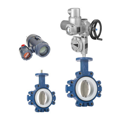 Original Fisher FIELDVUE DLC3010 Digital Level Controller Level Controller and AUMA Electric Actuator and Keystone F990 Series Butterfly Valve Supplier