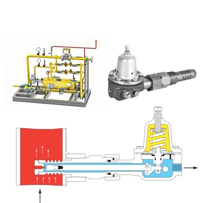 High Pressure Fisher 1305 1305C 1305D Air Propane Pressure Reducing Regulators for Skid Mount