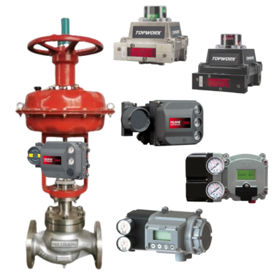 Original Emerson Fisher FIELDVUE DVC6200 SIS Digital Valve Positioner Controller and Topworx Limited Switch ASCO Solenoid Valve