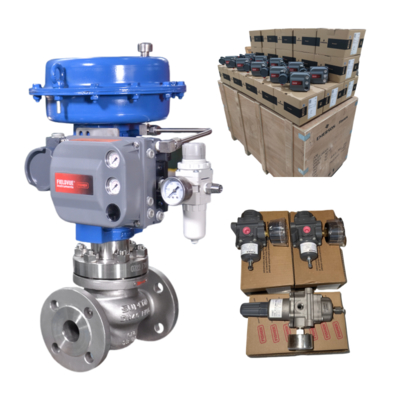 Emerson ASCO Solenoid Valve With Fisher DVC6200 Double Acting With Feedback Digital Valve Controller Positioner With Chinese Control Valve