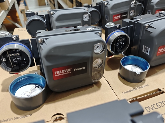 Emerson ASCO Solenoid Valve With Fisher DVC6200 Double Acting With Feedback Digital Valve Controller Positioner With Chinese Control Valve