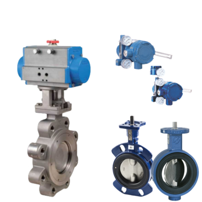 General Purpose Resilient Seated Butterfly Valve Keystone Valve and Azbil Positioner