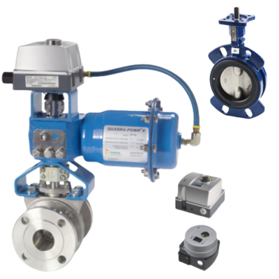General Purpose Resilient Seated Butterfly Valve Keystone Valve and Neles Valmet Valve Positioner ND7000