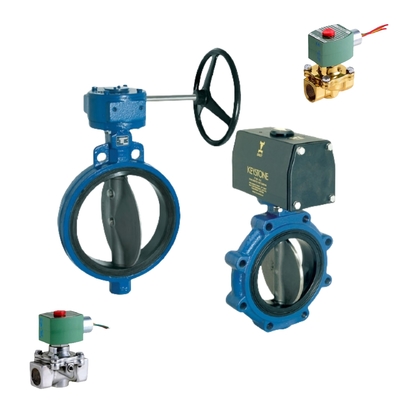 General Purpose Resilient Seated Butterfly Valve Keystone Valve and Neles Valmet Valve Positioner ND7000