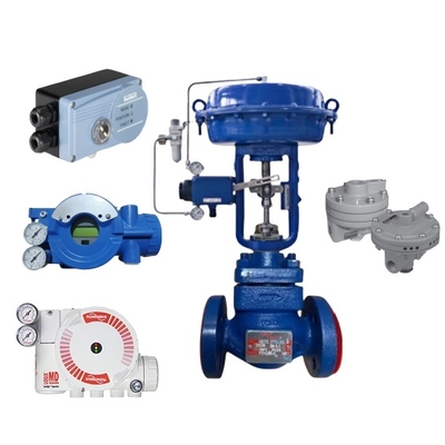 Pneumatic Control Valve and New Stock Fisher 377 and FLOWSERVE 520MD 3800MD 3200MD Positioner and Burkert Valve
