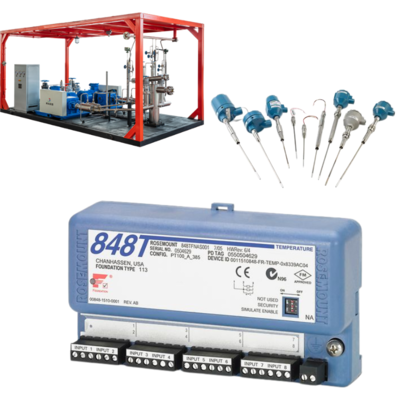 Rosemount 848T Temperature Transmitter with 214 RTD Sensor -196 to 425°C