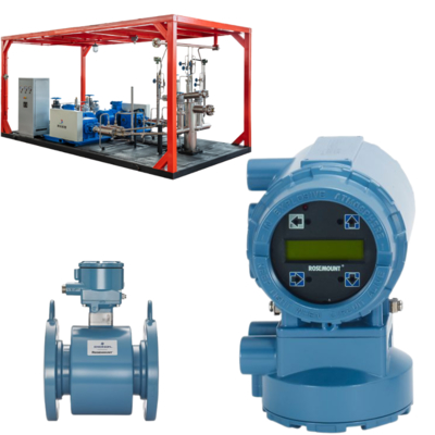 Rosemount 8732E Magnetic Flowmeter 38:1 Turndown 10.5-35V DC