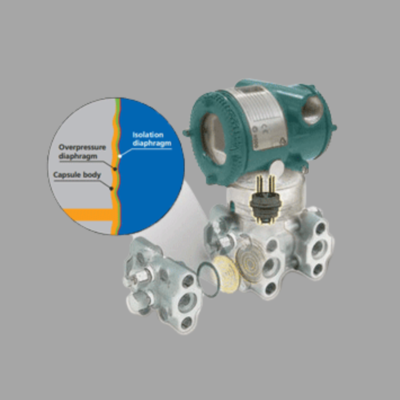 Valve switching device equipped with a Yokogawa VY series vortex flowmeter and EJX115A low-flow transmitter