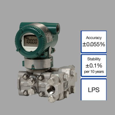 Valve switching device equipped with a Yokogawa VY series vortex flowmeter and EJX115A low-flow transmitter