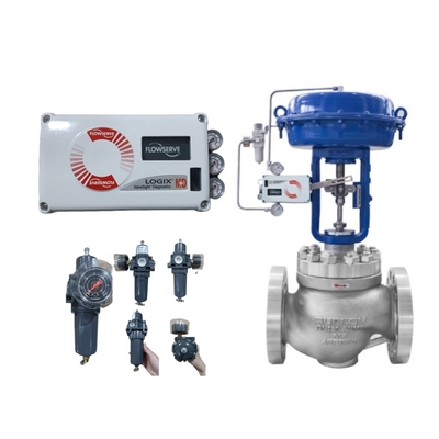 Fisher 67DFR Pressure Regulator Flowserve Logix 520MD Industrial Control Valves Digital Valve Positioner China Diaphragm Valve