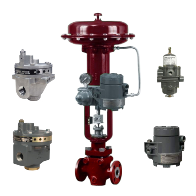New and Accurate Control Valve and Fisher Electro-Pneumatic Transducer 846 and Volume Boosters 2625