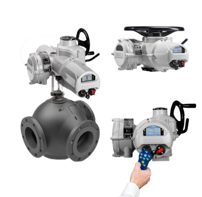Stainless Steel Rotork Electric Actuated Valves Electric Actuator Ball Valves Flow Control Valve