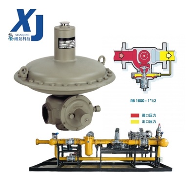 Supplier Itron RB1700 RB1800 RB4000 Industrial Pressure Regulator High Pressure Gas Regulator Pressure Reducing Valve