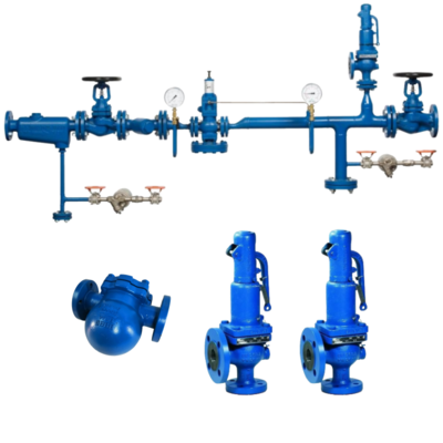 New and Blue SG Steam System Iron Bodied Spirax Sarco Ball Float Steam Trap  FT14/FT44/FT47/FT43 Steam Trap