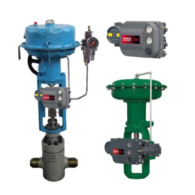 Fisher 657/667 Pneumatic Control Valve with DVC6200 Digital Controller and Pneumatic Actuator for Industrial Gas