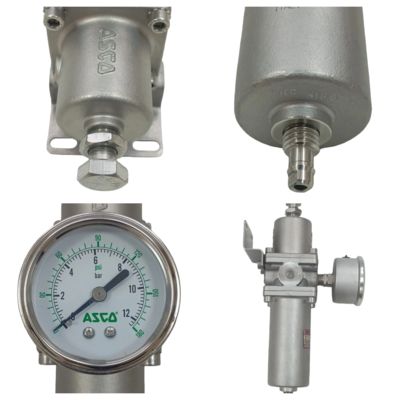 Emerson Asco Stainless Steel 342A Compressed Air Filter Regulator Customized Fisher DVC6200 Valve Controller 