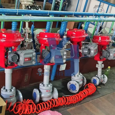 Pneumatic Flow Valve EAC Certified Control Valves and Emerson Fisher DVC6200 Digital Valve Controller Positioners 