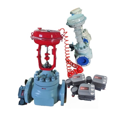 Pneumatic Flow Valve EAC Certified Control Valves and Emerson Fisher DVC6200 Digital Valve Controller Positioners 