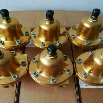 Fisher 1301F/1301G Pneumatic Direct Acting High Pressure Natural Gas Regulator Brass Valve