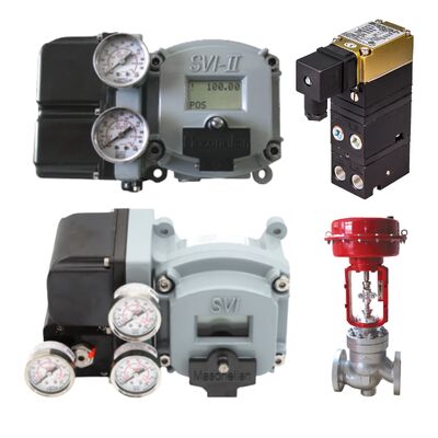 Rotork Fairchild T7800 I/P transducer + Masoneilan SVI2 AP/SVI2 series SVI2AP-22123111 double-acting intelligent valve positioner, in stock.